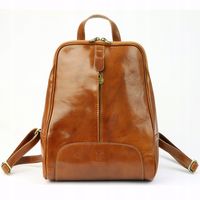 Plecak skórzany elegancki miejski skóra naturalna damski Florence camel