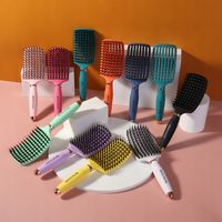 Szczotka do Włosów z Naturalnego Włosia Dzika z Wentylacją OVIA Różowa