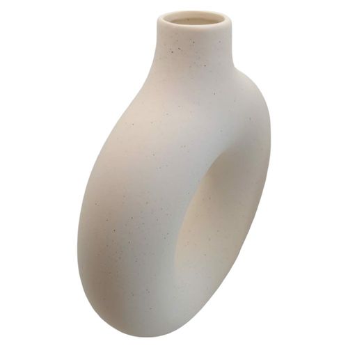 Ceramiczny wazon okrągły biały na Arena.pl