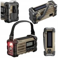 Radio survivalowe outdoorowe FM AWARYJNE SOLARNE Bluetooth DYNAMO latarka