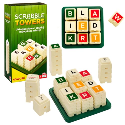 MATTEL GRA Scrabble Towers GDJ16 na Arena.pl