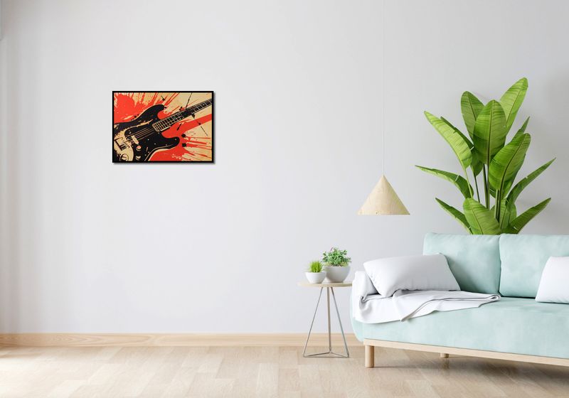 Plakat 59,4x42cm Gitara Elektryczna zdjęcie 4