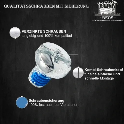 NOŻE DO PARKSIDE ROBOTA KOSZĄCEGO PMRA PMRDA A1 TYTANOWE PREMIUM 9 szt. zdjęcie 8
