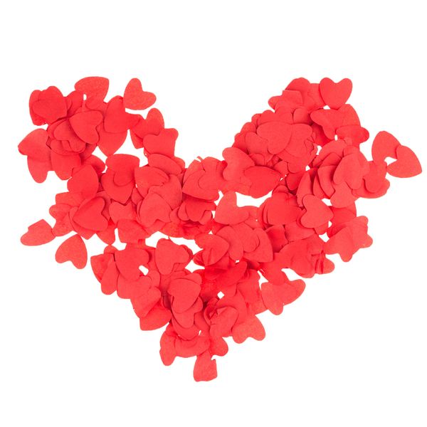 KONFETTI TUBA STRZELAJĄCA CZERWONE SERCA ŚLUB zdjęcie 2