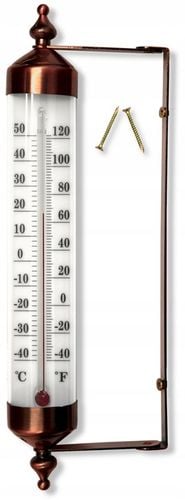 TERMOMETR ZAOKIENNY METALOWY 26,5cm RETRO DUŻY na Arena.pl