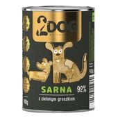 MOKRA KARMA DLA PSA SARNA 400 g MONOPROTEINOWA HIPOALERGICZNA Z BŁONNIKIEM