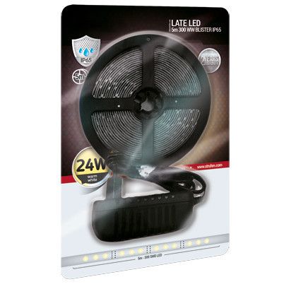 Taśma LED 24W 3000K LATE LED 03040 Ideus pasek 5 metrów 2100lm IP65 biała na Arena.pl