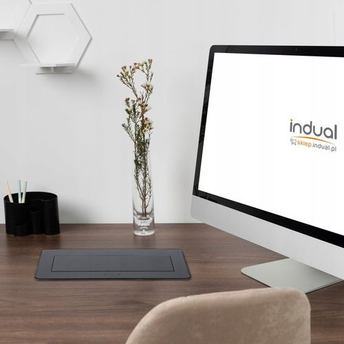 Gniazdo nablatowe chowane wpuszczane gniazdko 2xFR-CZARNE na Arena.pl