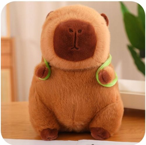 KAPIBARA PLUSZOWA MASKOTKA 55 CM ZABAWKA Z PLECAKIEM ŻÓŁWIK MIĘKKA PLUSZAK na Arena.pl