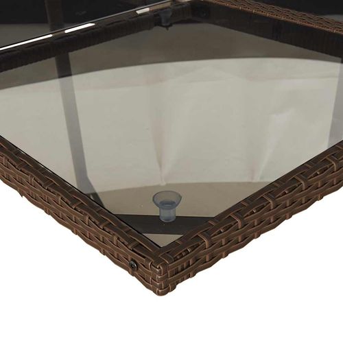 13-cz. zestaw mebli do ogrodu, poduszki, brązowy, rattan PE na Arena.pl