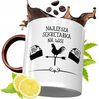 Kubek Bordowy Dla Sekretarki Na Urodziny Prezent Z Nadrukiem Ze Zdjęciem