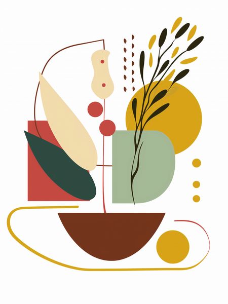 Plakat 60x80cm Harmonia Natury Martwej zdjęcie 1