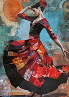 Plakat 50x70cm Taniec Flamenco