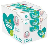 Chusteczki nawilżane PAMPERS Sensitive 12 X 52 SZT