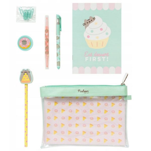 Zestaw szkolny 7 częściowy Kotek Pusheen The Cat zdjęcie 2