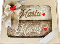 Zestaw ręczników haftowanych z imieniem Prezent na Święta Urodziny Okazję