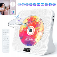 PRZENOSNY ODTWARZACZ CD GLOSNIK BLUETOOTH WTYCZKA BIALY BLUETOOTH 5.0 LCD