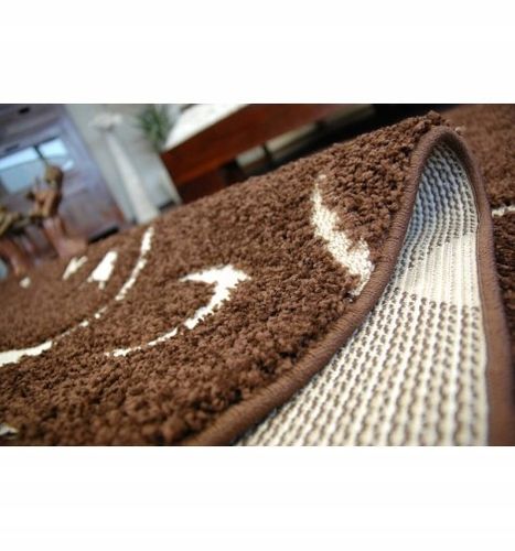 Dywan STRUCTURAL MARGO ciemny brąz 100x200 cm na Arena.pl