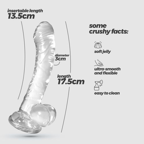 Crushious Hudini Jelly Anal Dildo Clear na Arena.pl