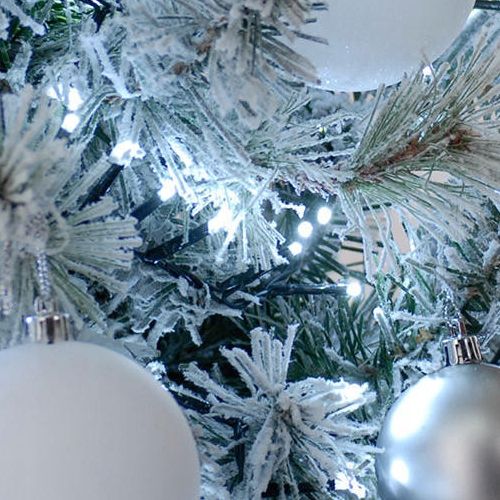 ŚWIATEŁKA LAMPKI CHOINKOWE 500 LED ZIMNY BIAŁY BIAŁE WEWNĘTRZNE ZEWNĘTRZNE na Arena.pl