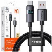 mcdodo kabel z wyświetlaczem usb-c szybkie ładowanie usb typ c 5a 66w
