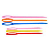 IGŁY plastikowe do szycia włóczki z dużym oczkiem 7cm i 9cm mix 6szt.