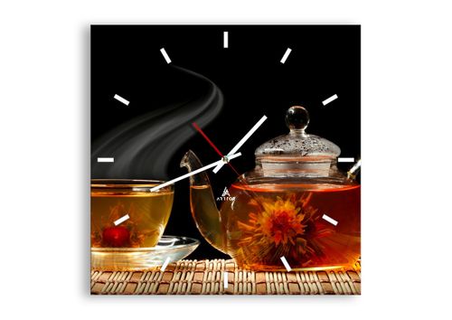 Zegar Ścienny - Herbata Napar  - 40X40 Cm - C3Ac40X40-2253 na Arena.pl