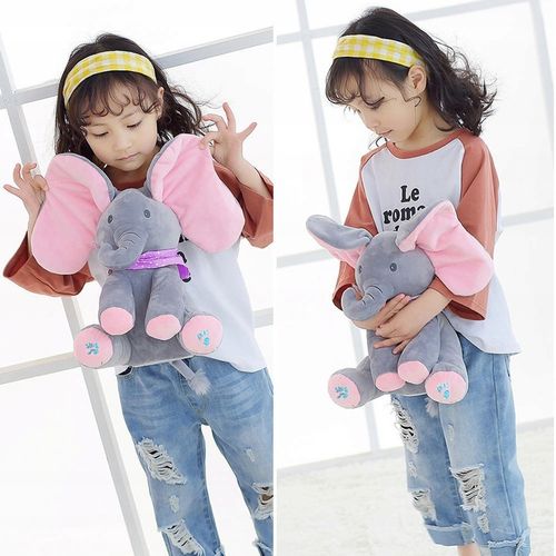 Słoń Pluszak Peek-A-Boo Zabawa W Chowanego Dla Dzieci Interaktywna Prezent na Arena.pl