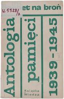 Rada Ochrony Pomników Walki I Męstwa Bagnet na broń Antologia Pamięci 1964
