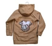 Bluza dziewczęca rozpinana z aplikacją na plecach r. 12A