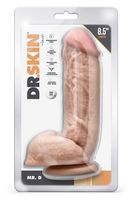 dr. skin mr. d 8.5 inch dildo with balls beige