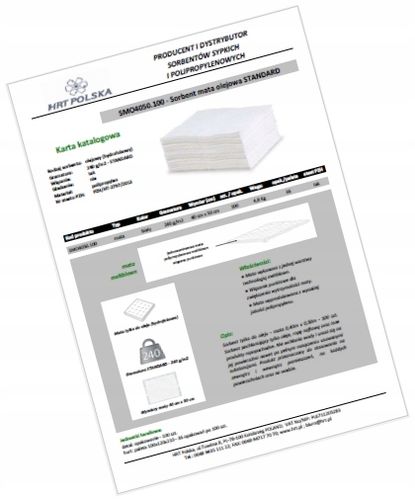 Sorbent mata olejowa ECONOMIC - 25 szt. na Arena.pl