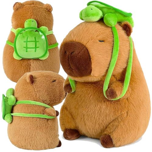 MASKOTKA KAPIBARA PLUSZAK ZABAWKA PLUSZOWA Z PLECAKIEM ŻÓŁWIK BORSUK BÓBR na Arena.pl