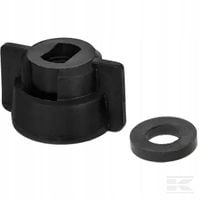 Pokrywka Dyszy,Bagnet,SW8,Czarny,Z Uszczelką,5 szt