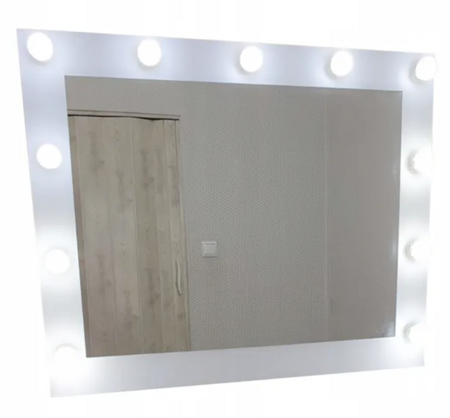 Lustro WHITE do makijażu / makeupu 100 x 80 zdjęcie 1