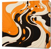 Obraz 60x60cm Tańczący Atrament