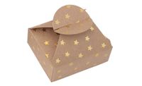PUDEŁKA SKŁADANE CANDY BOX 6X7 CM ZŁOTE GWIAZDKI 4 SZT DPBO-049