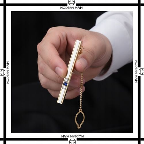 Spinka do krawata + PUDEŁKO złota klasyczna modna prezent dla Niego na Arena.pl