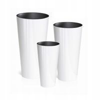 Doniczka okrągła Tubus + wkład Zestaw Donica 3 szt