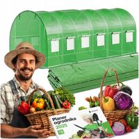 TUNEL FOLIOWY OGRODOWY SZKLARNIA 6x3x2 FOLIA WARZYWA OWOCE UV4 PREMIUM 18m²