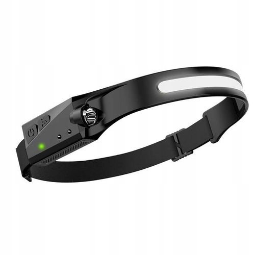 LATARKA CZOŁOWA CZOŁÓWKA LED NA GŁOWĘ LAMPKA AKUMULATOROWA COB CZUJNIK RUCH na Arena.pl