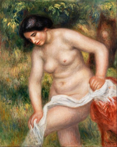 Bather Drying Herself, Pierre-Auguste Renoir - plakat 59,4x84,1 cm zdjęcie 1