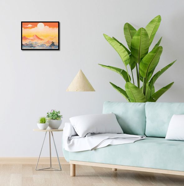 Plakat 40x30cm Świt nad Krainą Ciszych Gór zdjęcie 4