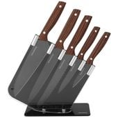 zestaw 5 kuchennych noży w stojaku klausberg kb-7616