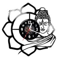 Zegar ścienny z płyty winylowej Budda 1792.14