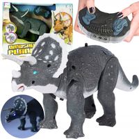 DINOZAUR zdalnie sterowany Triceratops CHODZI RYCZY ŚWIECI INTERAKTYWNY