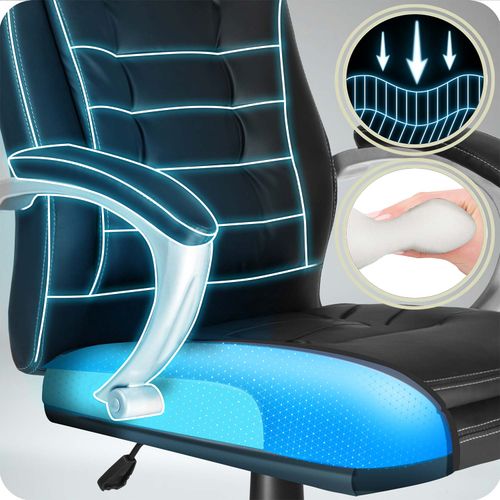 Fotel biurowy obrotowy Sofotel czarny na Arena.pl