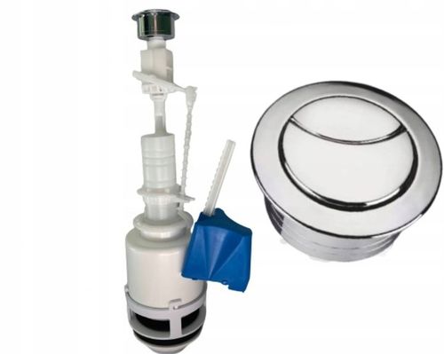 ZAWÓR SPUSTOWY DO SPŁUCZKI WC DWUFUNKCYJNY 3/6 + PRZYCISK - na Arena.pl