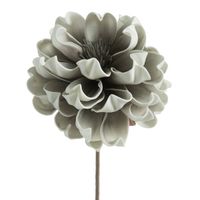 Kwiat sztuczny dalia FLORE 65 cm srebrny x6