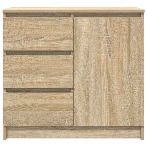 Komoda z szufladą Dąb Sonoma 71x35x65 cm Drewno klejone na Arena.pl